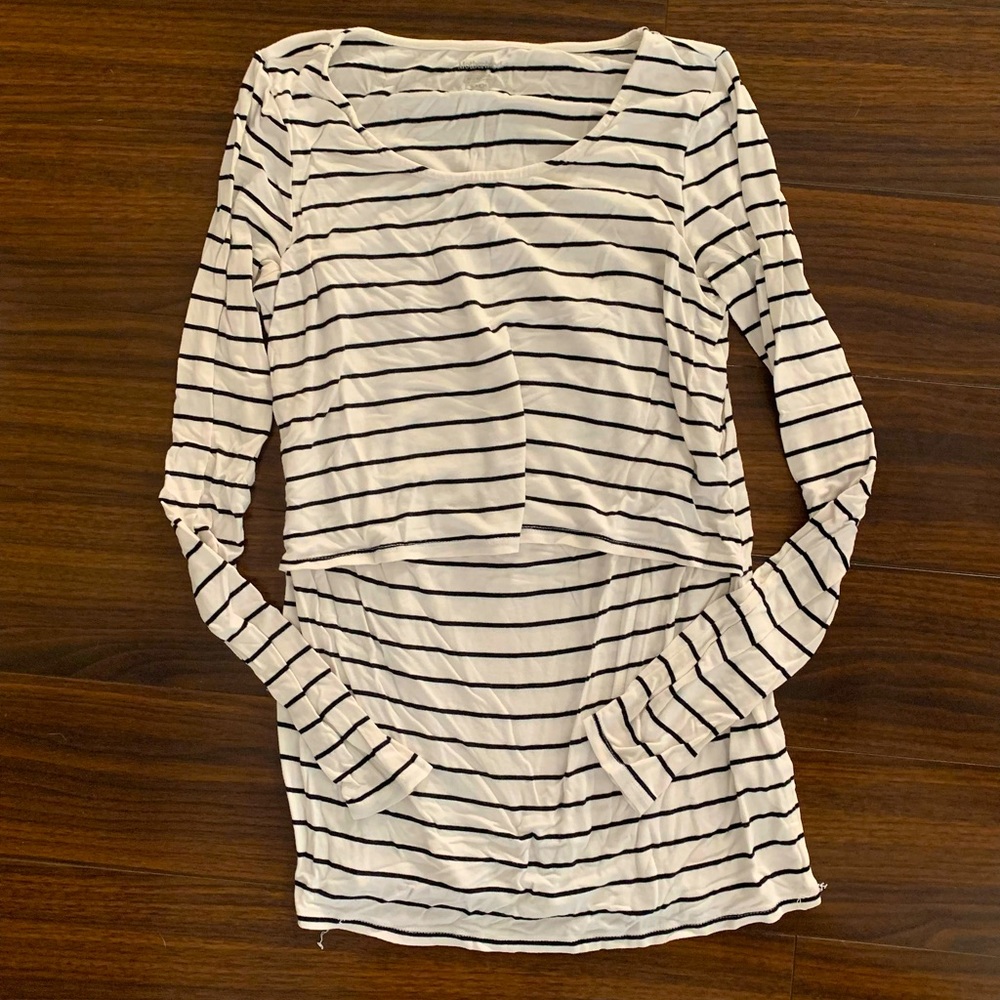 Motherhood maternity long sleeve nursing shirt
